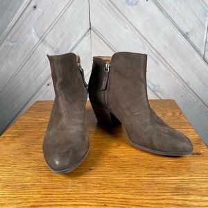 Frye Judith Brown Suede Ankle Bootie
